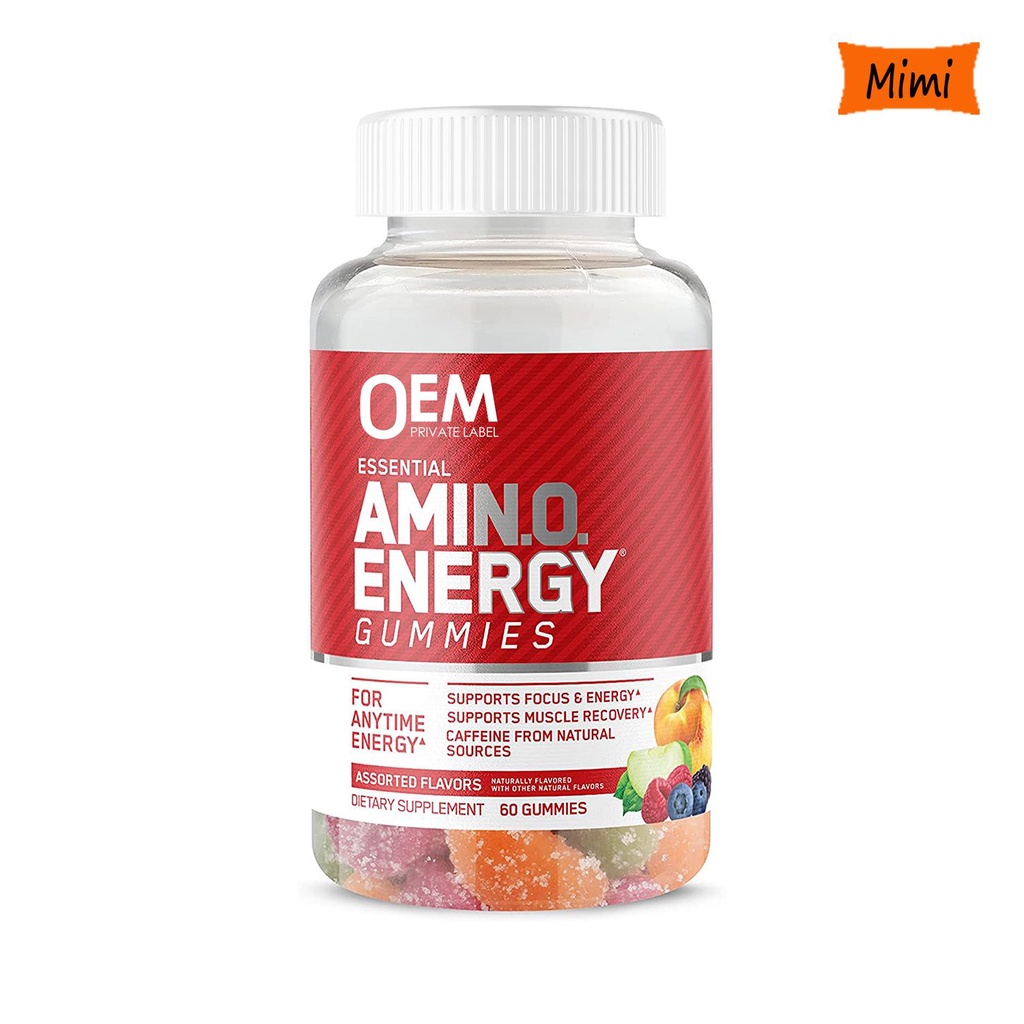Mimi fitness gummies PreWorkout Amino Acids Vitamin B12 Exercise