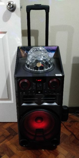 bluetooth rechargeable dj pa speaker