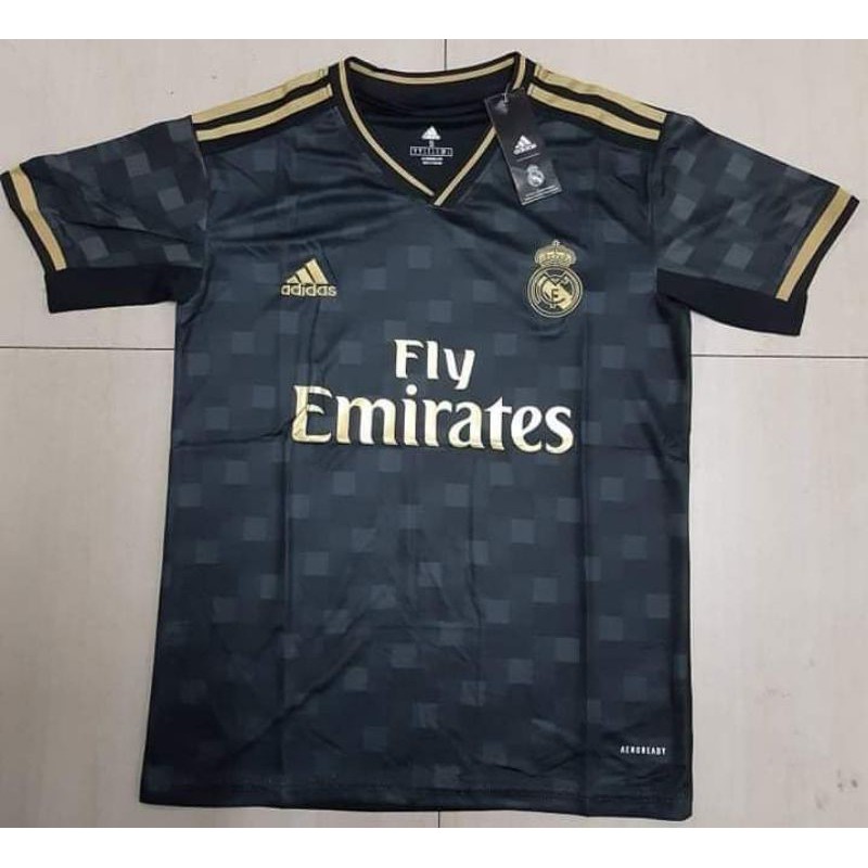 Limited Edition Black Gold Fly Emirates Football Jersey High Quality Made In Thailand Shopee Philippines