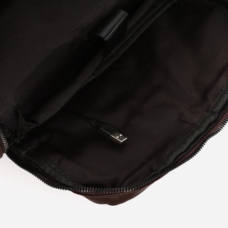 △Salvatore Mann Men’s Rafaelo Magnetic Snap Tab Backpack in Brown #5