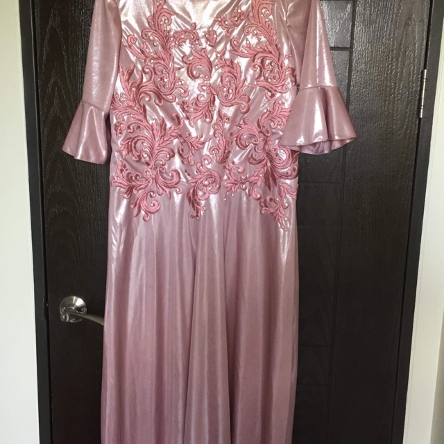 Wedding Old Rose Gown For Ninang | wedding