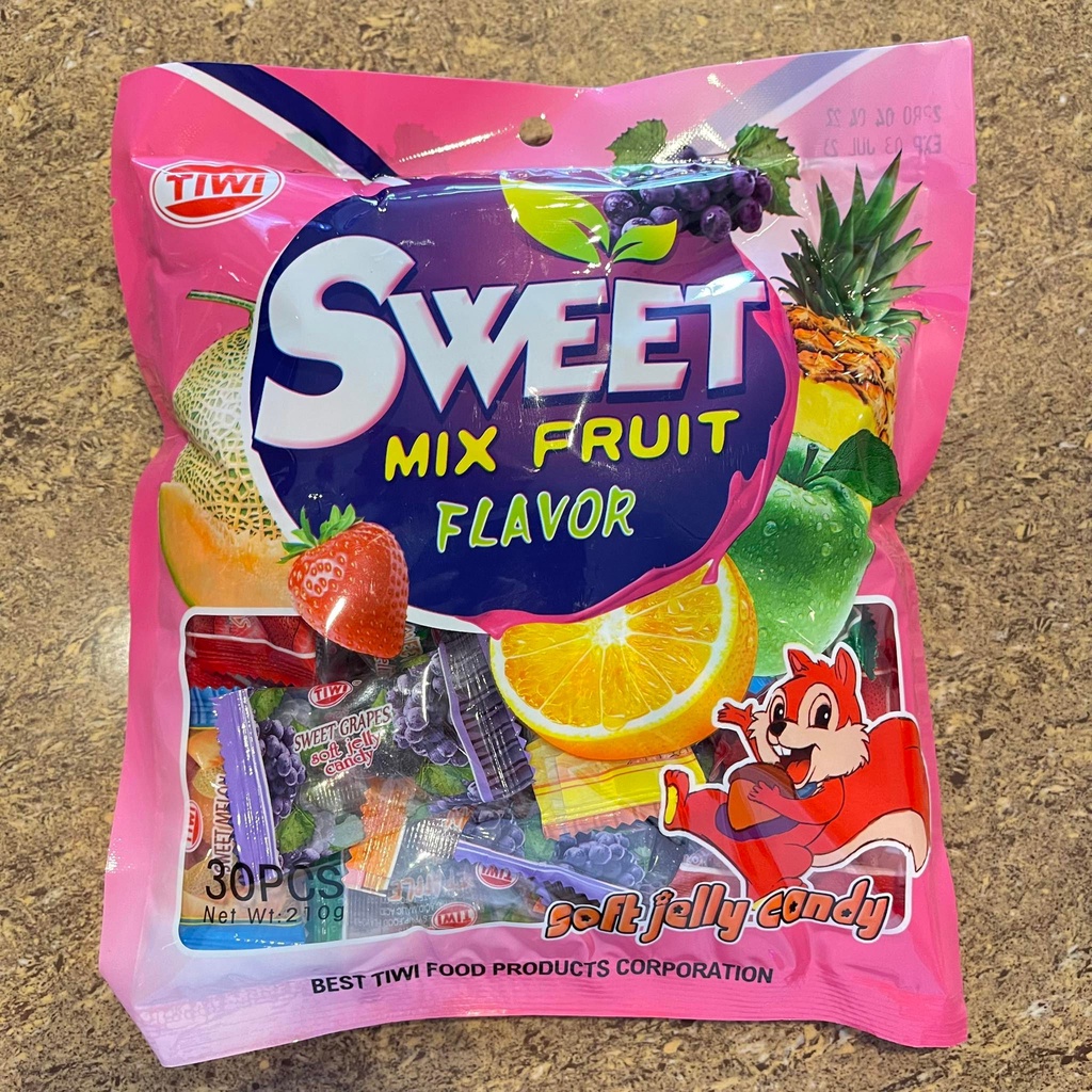 Tiwi Mix Fruit Flavor Soft Jelly Candy, 210g Shopee Philippines