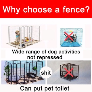 Fast deliveryBOTAI Dog Cage Dog Fences 6 pcs Pet Fence Pet Cage DIY Size 120X60X60cm Dog Playpen #3