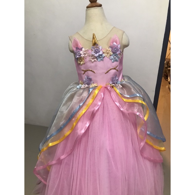 unicorn gown for 7th birthday