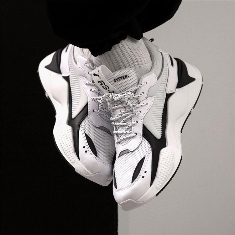 puma rs x black white