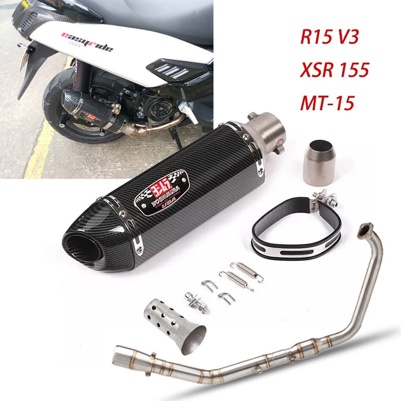 Full System Exhaust Pipes For Yoshimura R15 v3 MT15 XSR155 Project With