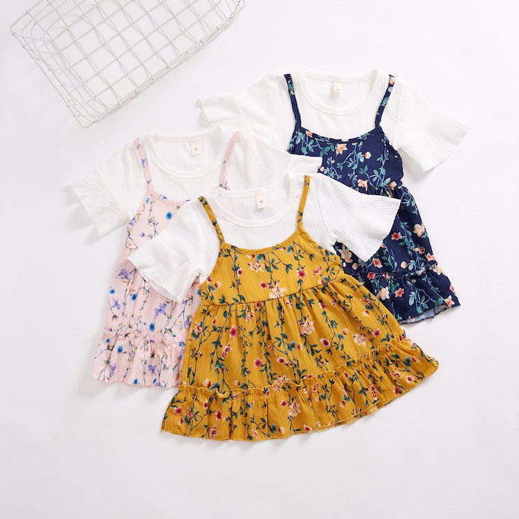 Ready Stock Girl Clothing Kids Baby Dress Suit Korean Fashion Cute Fl Dres Sho Philippines