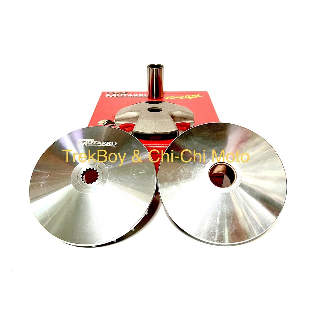 RACING PULLEY AND DRIVE FACE SET WITH BLACK PLATE 13.5 DEGREE (MIO I