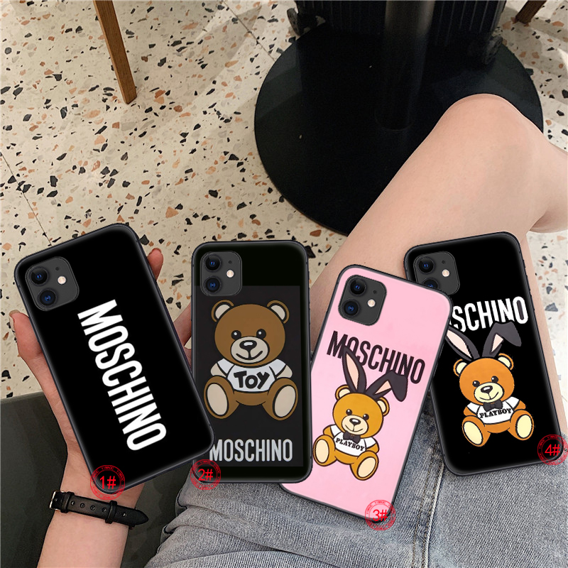 Iphone 12 Mini 11 Pro Xr Xs Max 169a Moschino Playboy Teddy Logo Soft Case Shopee Philippines