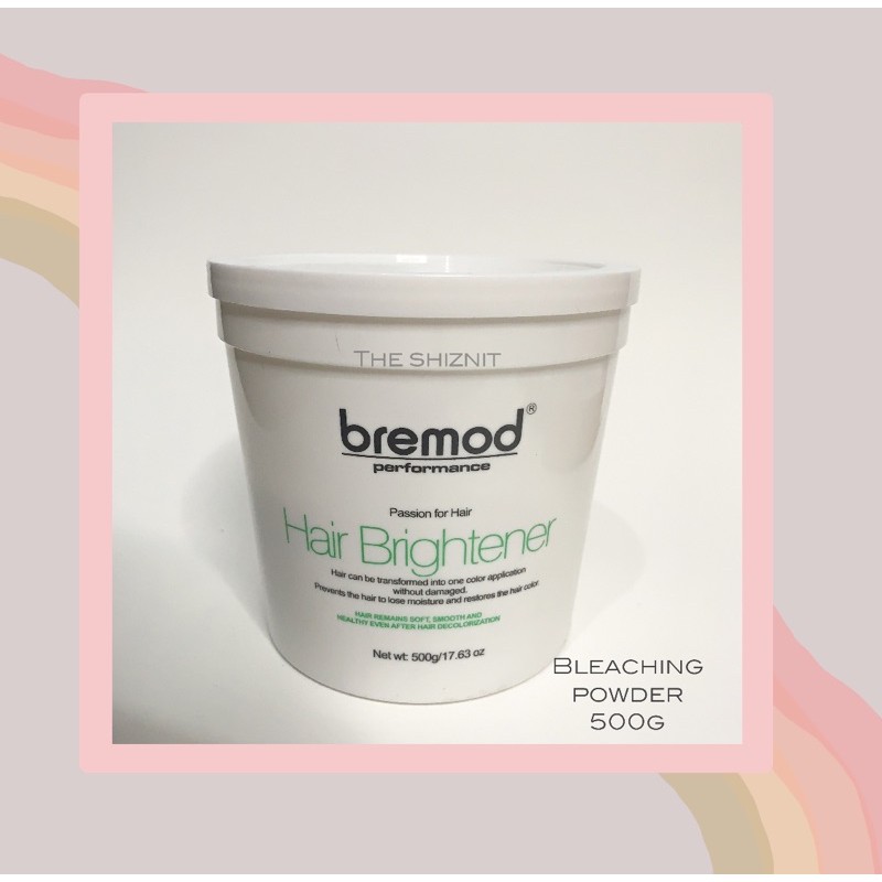 Hair Brightener Bremod Bleaching Powder White 500g with Bremod