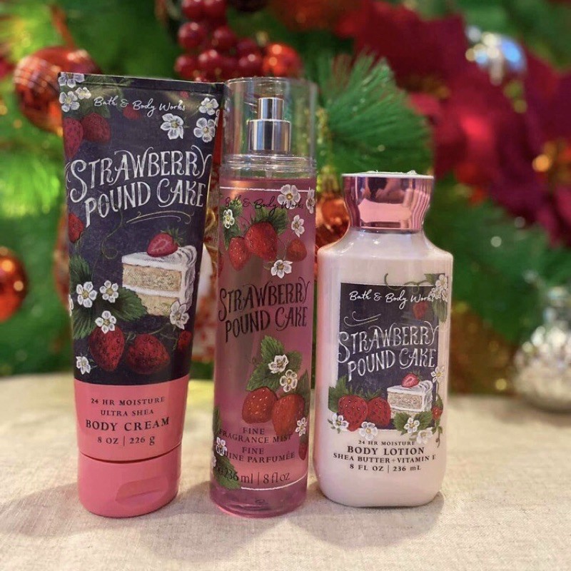 BBW Bath and Body Works Fragrance Mist: Strawberry Pound Cake