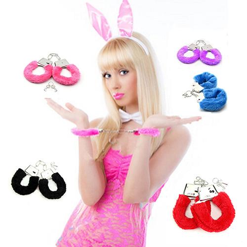 Stylish Furry Fuzzy Handcuff Night Party Role Play Adult Product Sex Game Handcuffs Restraint