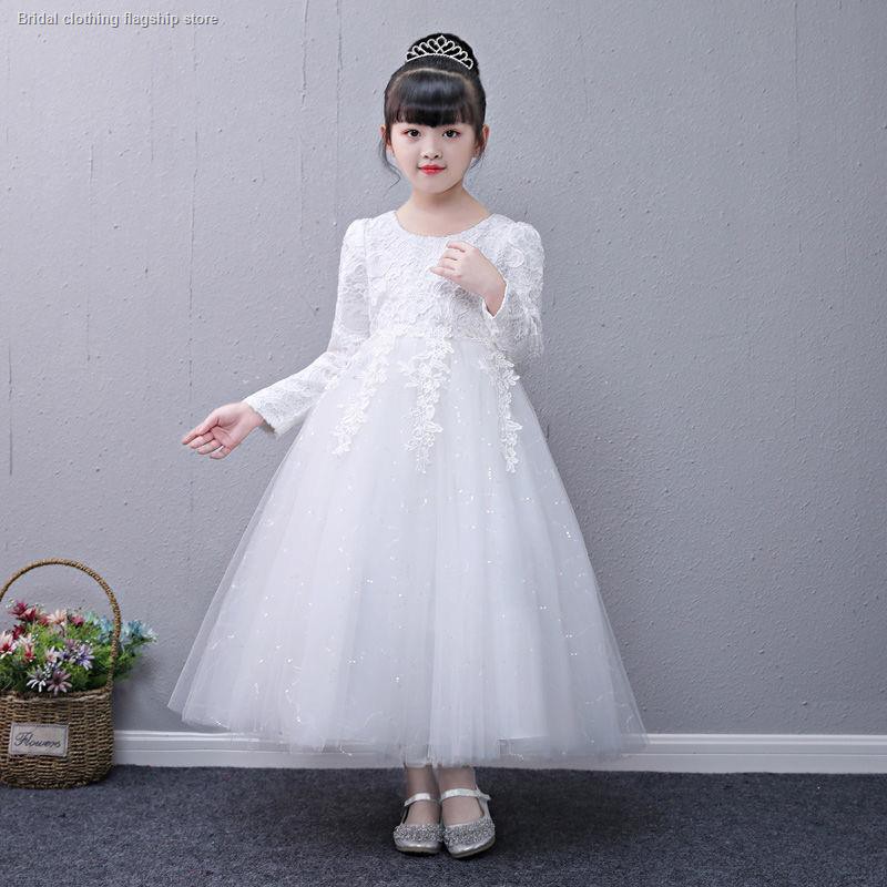 flower girl dress with petals in skirt