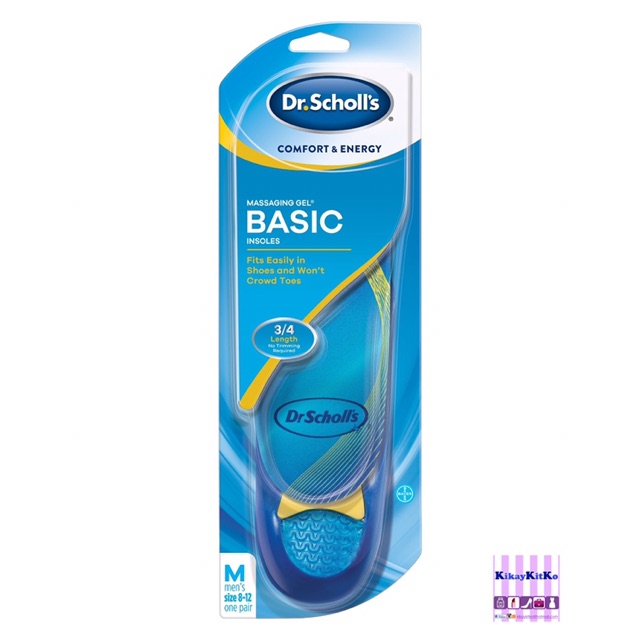 dr scholl's running insoles men's