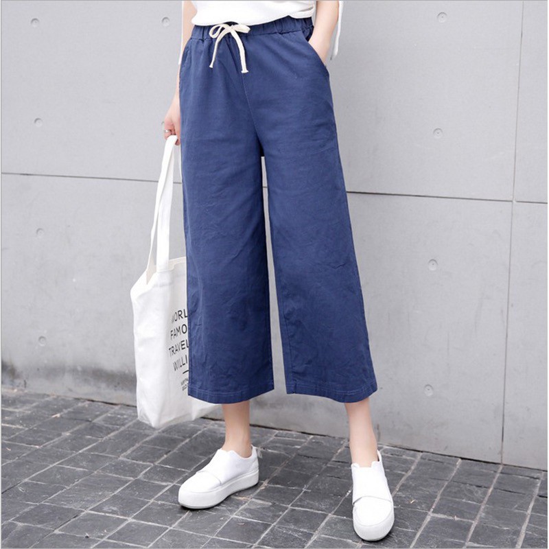 CPX_LP-7702 New Ladies Soft Denim Square Pants Cullotes Korean Style ...