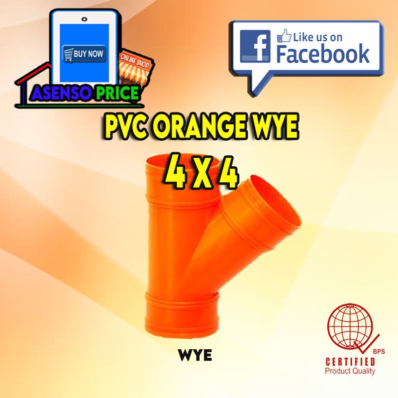 PVC Orange Wye 4 x 4" Shopee Philippines