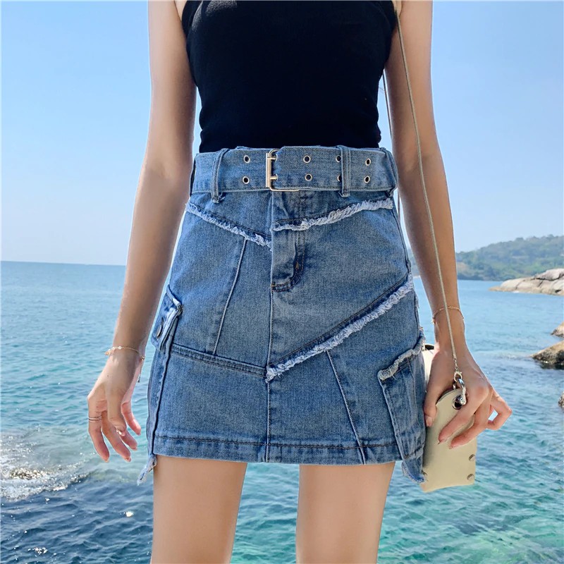 jean skirt from jeans