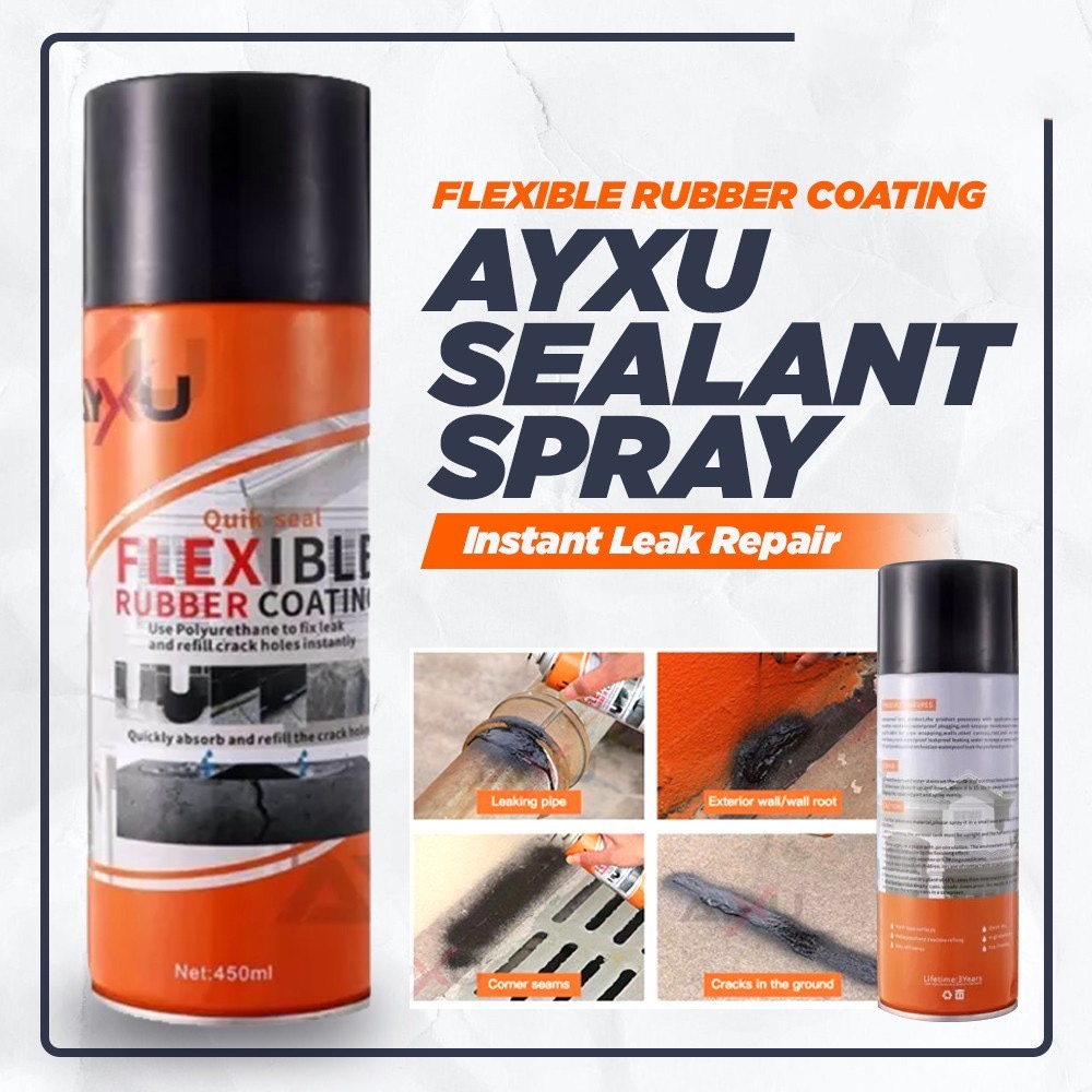Quick Seal Flexible Rubber coating waterproof Roof Cracks Leaks House