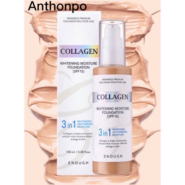 COLLAGEN WHITENING MOISTURE FOUNDATION (SPF 15) 3in1 WHITENING ANTI ...