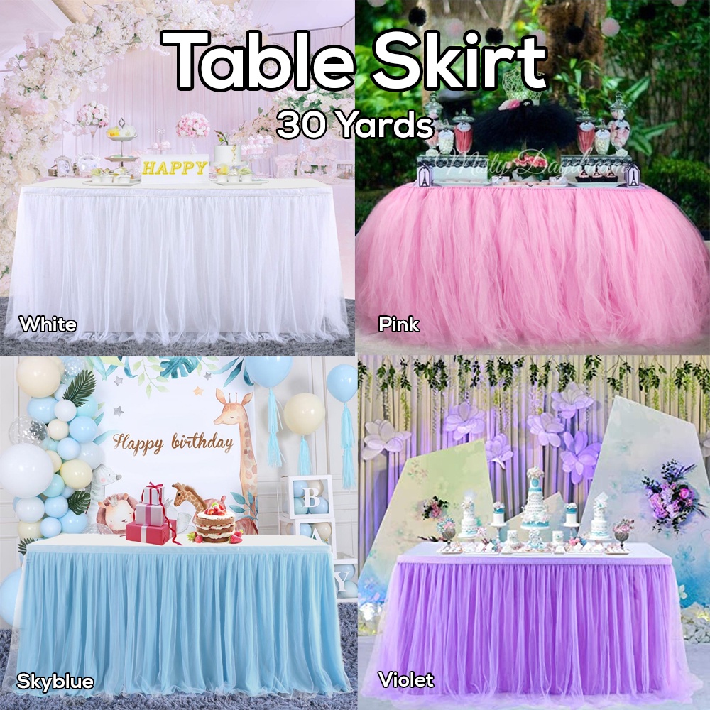 DIY Table Skirt Diy Table Skirt Ideas