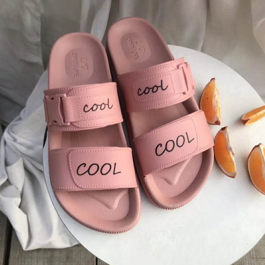 double strap plastic sandals