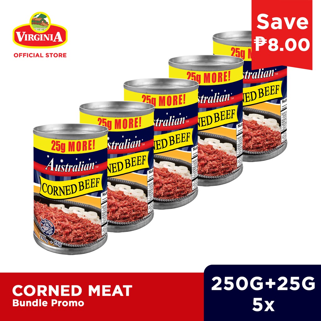 Australian Corned Beef 150g + 25g x 5 Shopee Philippines