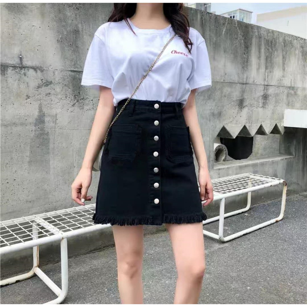 korean skirt outfit