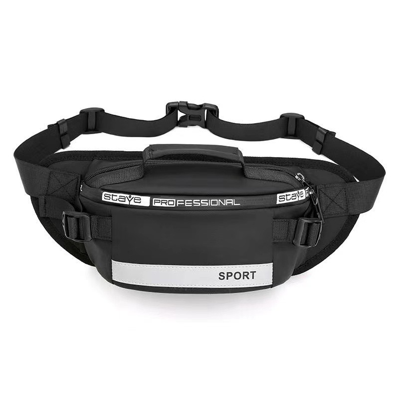 Sports Fashion Chest Pack Bag And Waist Bag For Men Metalic Color