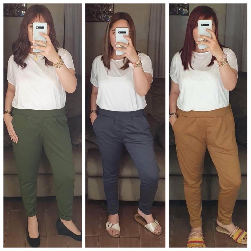 plus high waisted trousers
