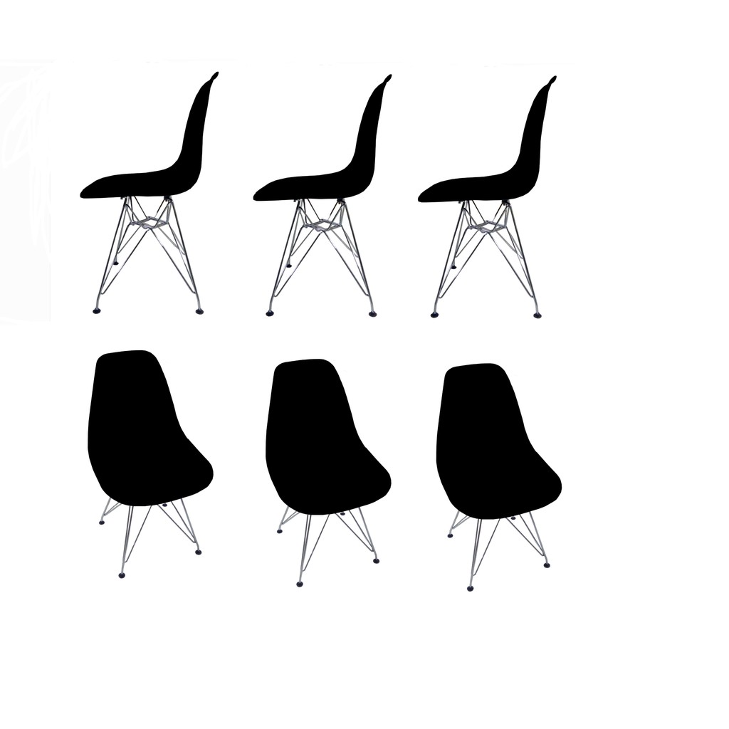 6 pcs. PC073 Dining Chair (Black) Shopee Philippines