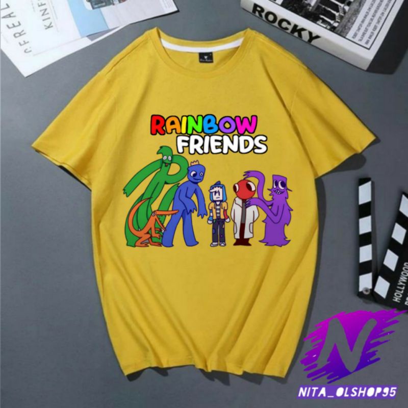 Rainbow friends game Roblox Kids T-Shirts rainbow friends Newest