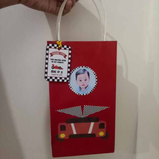 Race Car theme loot bags/paper bags Shopee Philippines