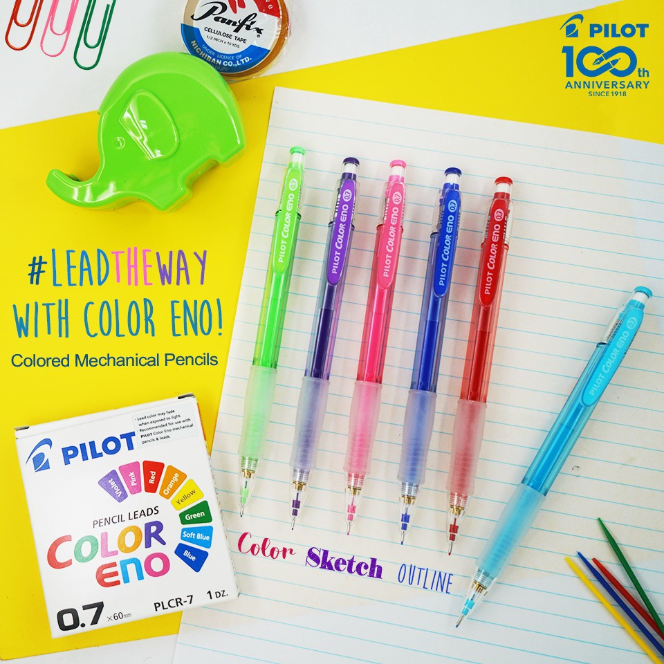 Pilot Color Eno Mechanical Pencil & Lead Refill (0.7mm) Shopee Philippines
