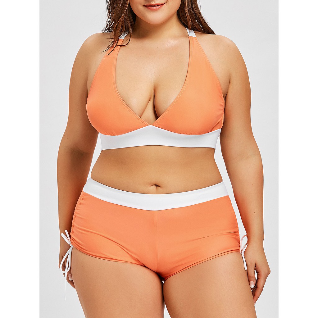 plus size boyshort swimwear