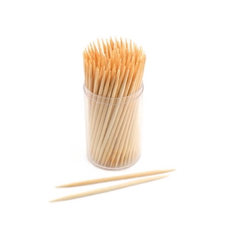 Bamboo Toothpick Eco-Friendly in a Round Box