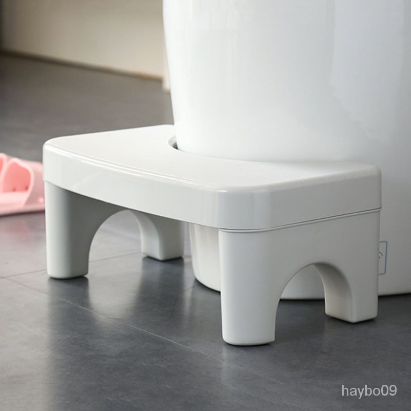 LeKing Toilet Seat Footstool Household Multifunctional Toilet Stool Anti-Skid Heightened Thickened Stool L Foot Stool For Children Pregnant Women Old People 
