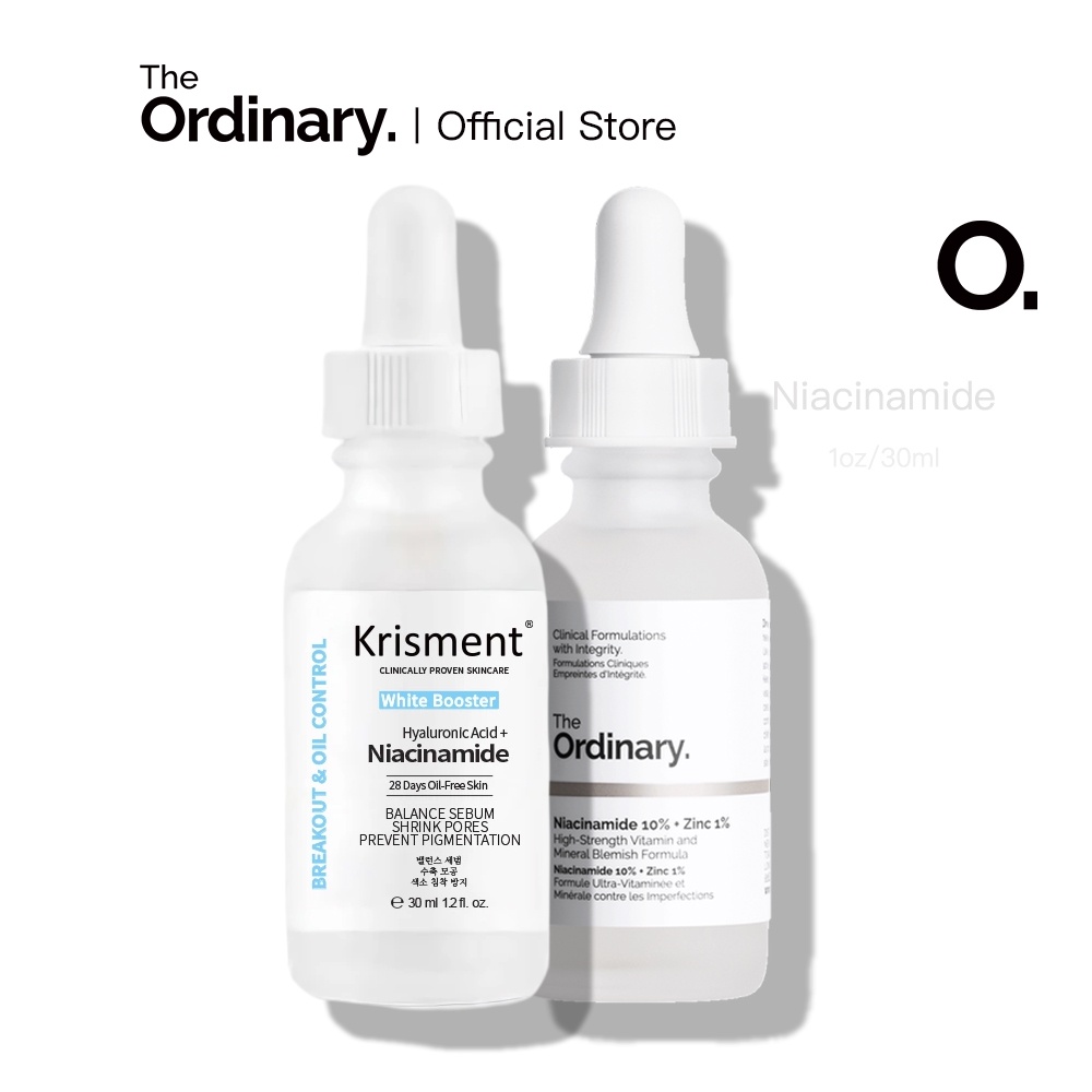 The Ordinary / Krisment Niacinamide Facial Serum + Hyaluronic Breakout