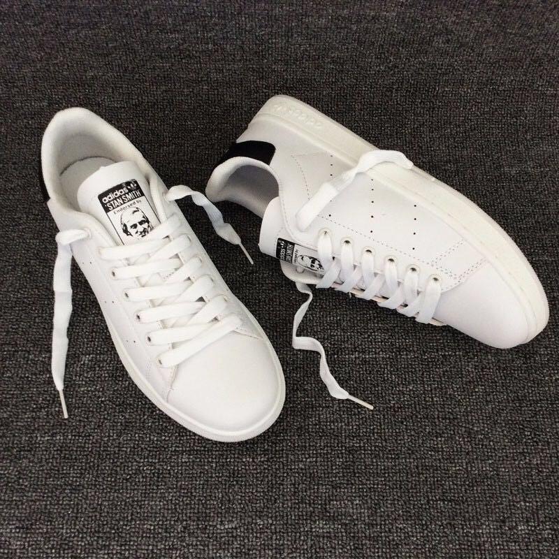Men Adidas Stan Smith Class White Leather Shoes 7738 Shopee