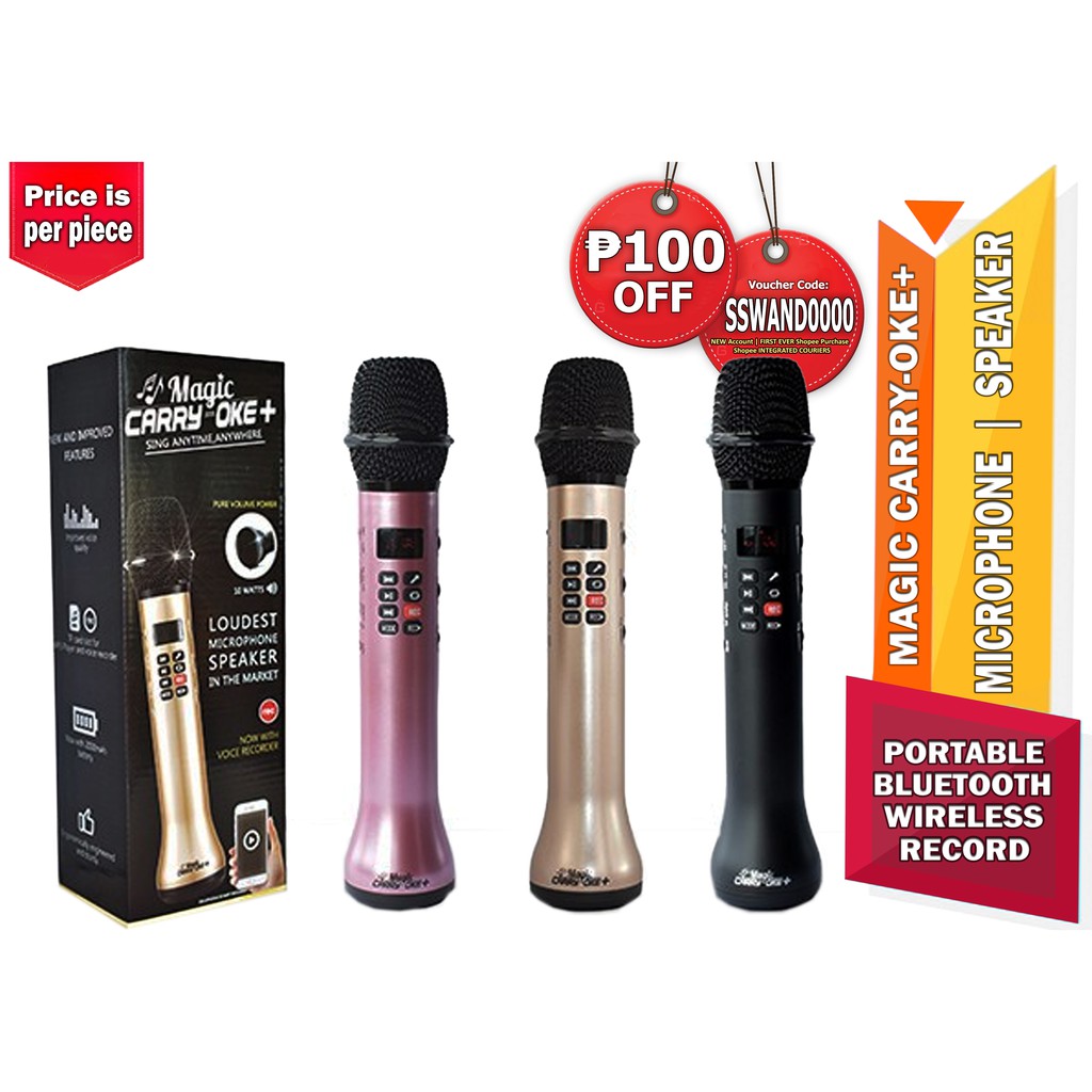 Amazing Products Magic CarryOke Bluetooth Microphone Wireless