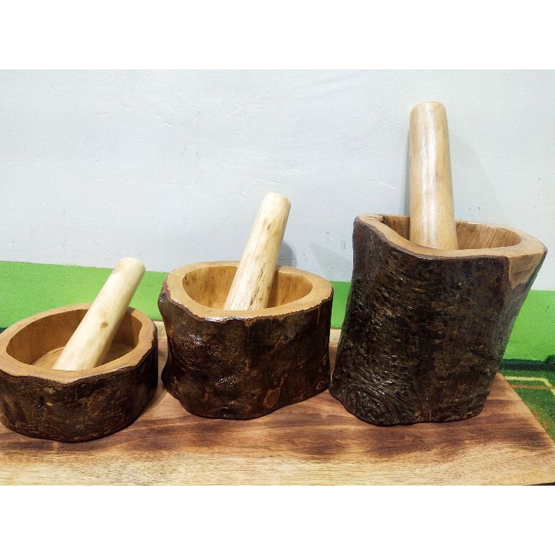 RUSTIC DIKDIKAN MORTAR AND PESTLE Shopee Philippines