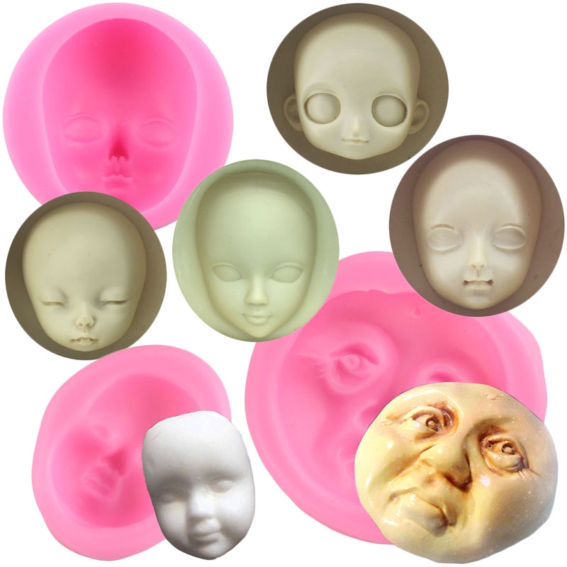 1pcs Baby Face Soft Clay Tools Decorating Candy Chocolate