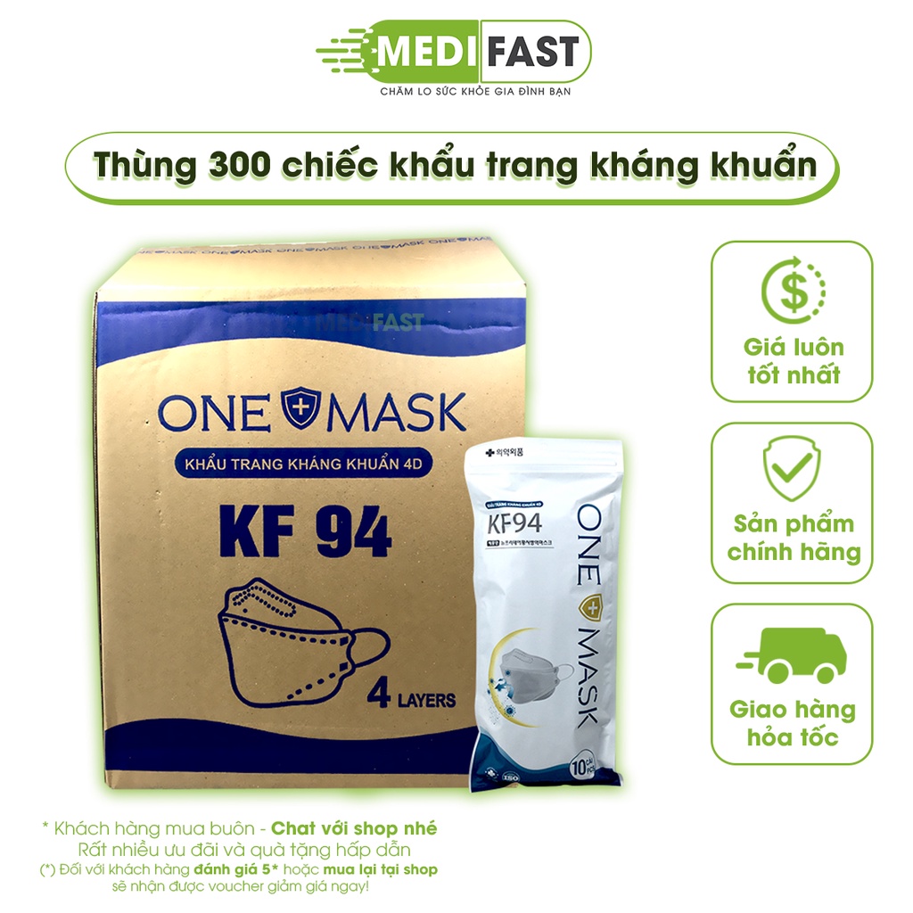 Kf94 MASK KF94 Box 300 Pcs Antibacterial 4D KING MASK KF94 Korean