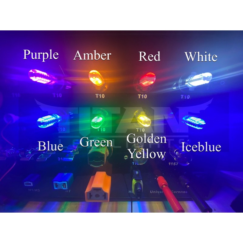 π΅π2pcs T10 Led Park light Premium Gold Plated / Peanut Bulb / W5W - Plug & Play