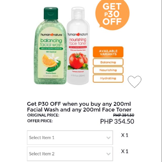 human nature facial wash price