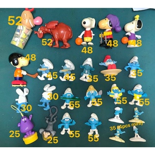 Smurfs Mcdonalds Toy 2011 & 2013 2018 Figures(smurfette, Brainy, Papa) Snoopy, Tarzan, Billy & Mandy