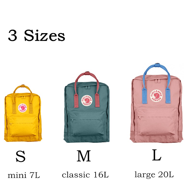 fjallraven kanken different sizes