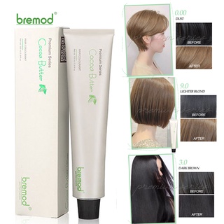 Bremod Premium Hair Color 100ml Black Blonde Dye Cream Cocoa Butter ...