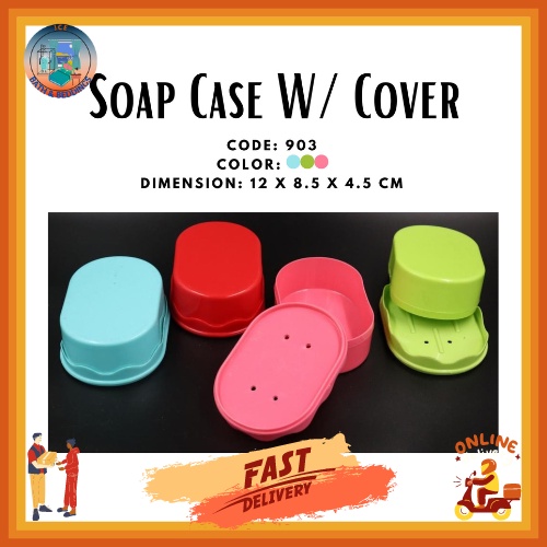 Soap Case with cover/ Colored soap case with lid/ Lagayan ng sabon with