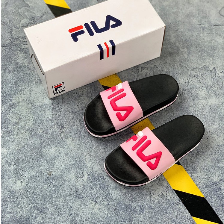 fila logo sandals