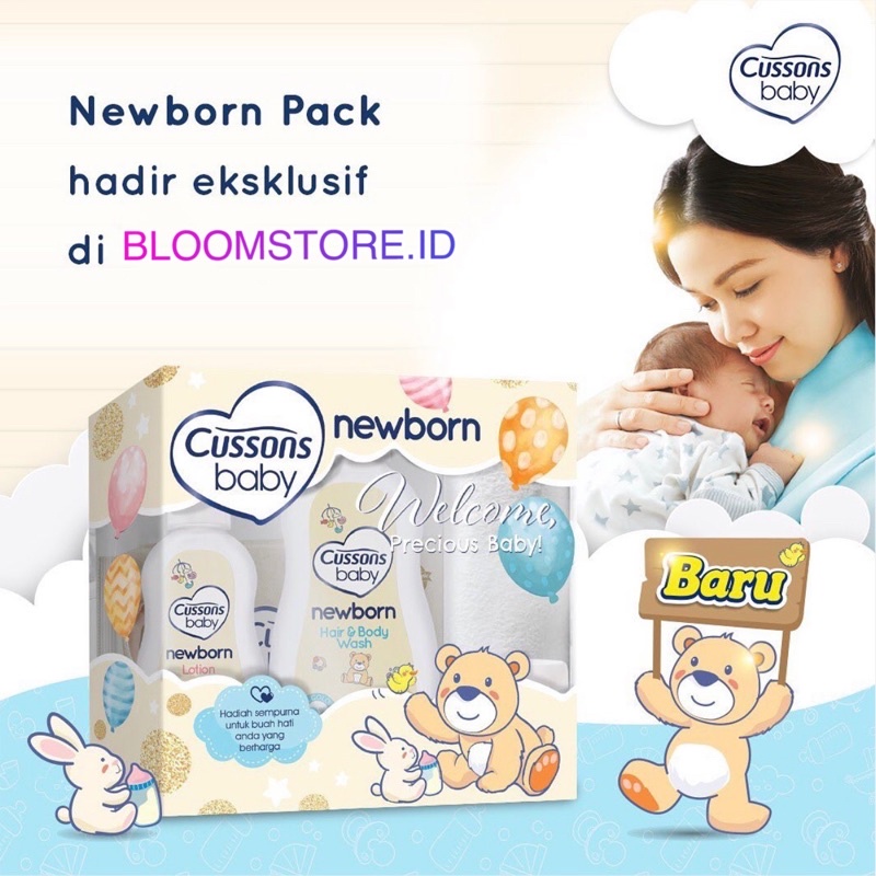 Cussons Baby Newborn New Born Pack Bag Gift Set Birth Gift Set Soap